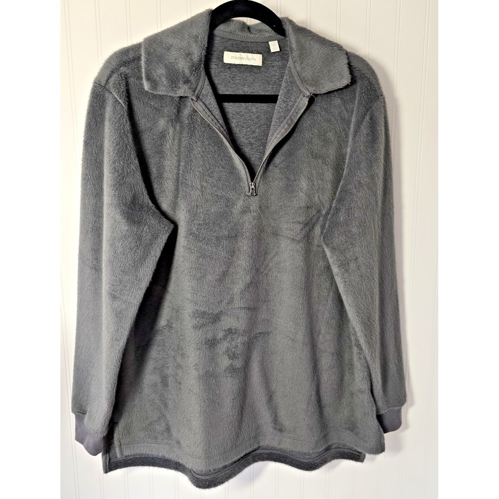 Urban Outfitters Standard Cloth Plush Fleece Long Sleeve Mens Small Zip Pullover - Picture 1 of 15